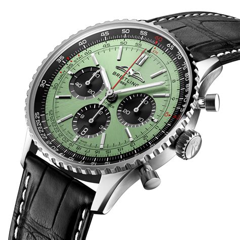 breitling army green|breitling green navitimer.